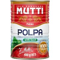mutti polpa tomatoes chopped with basil 400g