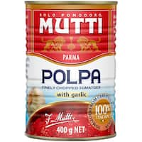 mutti polpa tomatoes chopped with garlic 400g