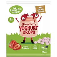 kiwigarden yoghurt drops strawberry 10g