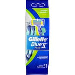 gillette blue plus pivot disposable shavers sensitive 5pk