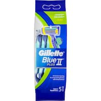 gillette blue plus pivot disposable shavers sensitive 5pk