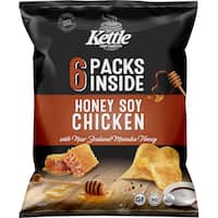 kettle chip company potato chips honey soy chicken 132g
