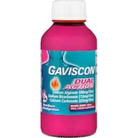 gaviscon dual action liquid heartburn & indigestion relief mixed berry 300mL