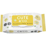 cute & co baby wipes cucumber & chamomile extracts 80pk