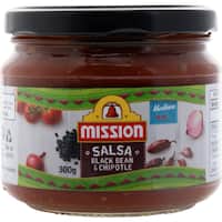 mission black bean & chipotle salsa  300g