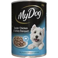 my dog wet dog food chicken & turkey banquet 400g