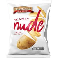 heartland potato chips nearly nude less salt 150g
