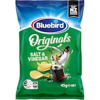 bluebird originals potato chips salt & vinegar 45g