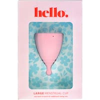 hello cup menstrual cup reusable large blush