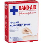 band aid first aid non-stick pads  8pk