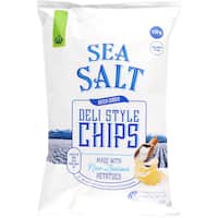 countdown deli style potato chips sea salt 150g