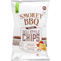 countdown deli style potato chips smokey bbq 150g