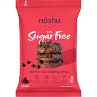 noshu 97% sugar free cookie mix dark choc baking chips 150g