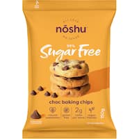 noshu 95% sugar free cookie mix choc baking chips 150g