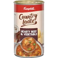 campbells country ladle canned soup hearty beef & vegetables 500g