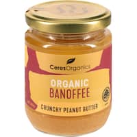 ceres organics peanut butter organic banofee 220g