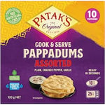 pataks pappadums asstorted 100g 10pk