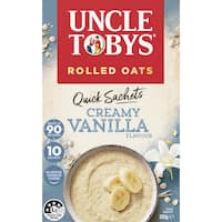 uncle tobys quick oats creamy vanilla 10pk