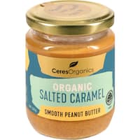 ceres organics peanut butter smooth salted caramel 220g