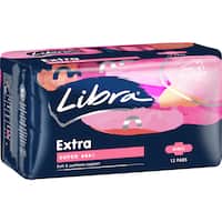 libra extra pads super with wings 12pk