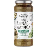 barkers meal sauce spinach saagwala 355g