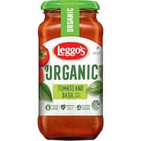 leggos organic tomato & basil pasta sauce  500g
