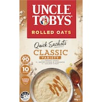 uncle tobys quick oats classic variety 10pk