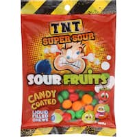 tnt super sour sweets sour fruits candy coated 180g