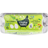 otaika valley eggs 10pk free range size 8