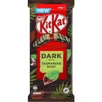 nestle kit kat chocolate block dark tasmanian mint 170g