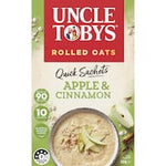 uncle tobys quick oats apple & cinnamon 10pk