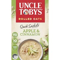 uncle tobys quick oats apple & cinnamon 10pk