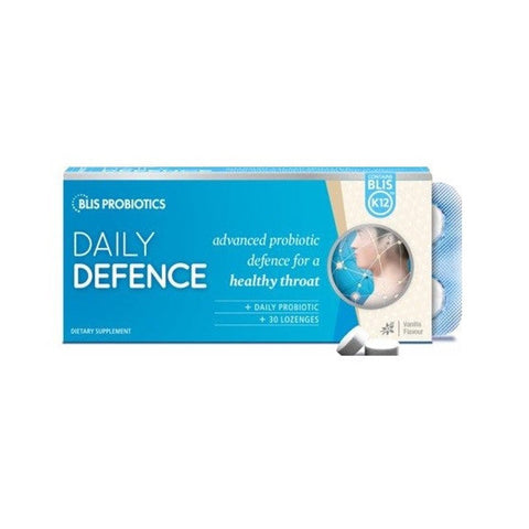 Blis DailyDefence with BLIS K12 Lozenges 30 Vanilla
