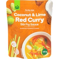 countdown stir fry sauce coconut & lime red curry 150g