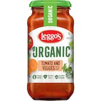 leggos organic tomato & vege pasta sauce  500g