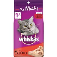 whiskas wet cat food shredded chicken with beef in gravy 3 x 85g