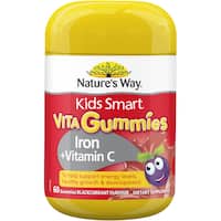 natures way kids smart vita gummies iron and vitamin c 60ea