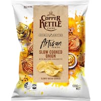 copper kettle artisan series potato chips slow cooked onion 135g