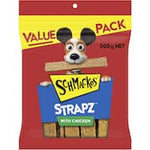 schmackos strapz dog treats chicken 500g