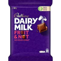 cadbury dairy milk chocolate block fruit & nut 360g