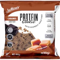 justine's protein cookie caramel choc chip 60g