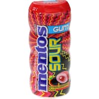 mentos sugar free chewing gum sour strawberry 30g