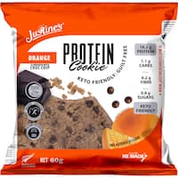 justine's protein cookie orange choc chip 60g