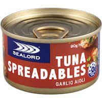 sealord spreadables tuna spread garlic aioli 90g