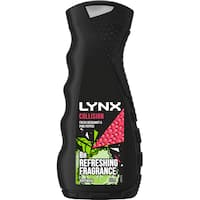 lynx collision fresh bergamont & pepper body wash 400mL