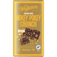 whittakers chocolate block hokey pokey crunch 250g