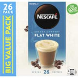 nescafe cafe menu coffee mix flat white 26pk