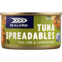 sealord spreadables tuna spread thai lime & lemongrass 90g