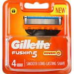 gillette fusion power 5 razor blades  4pk