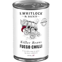 f whitlock & sons killer beans baked beans fuego chilli 420g